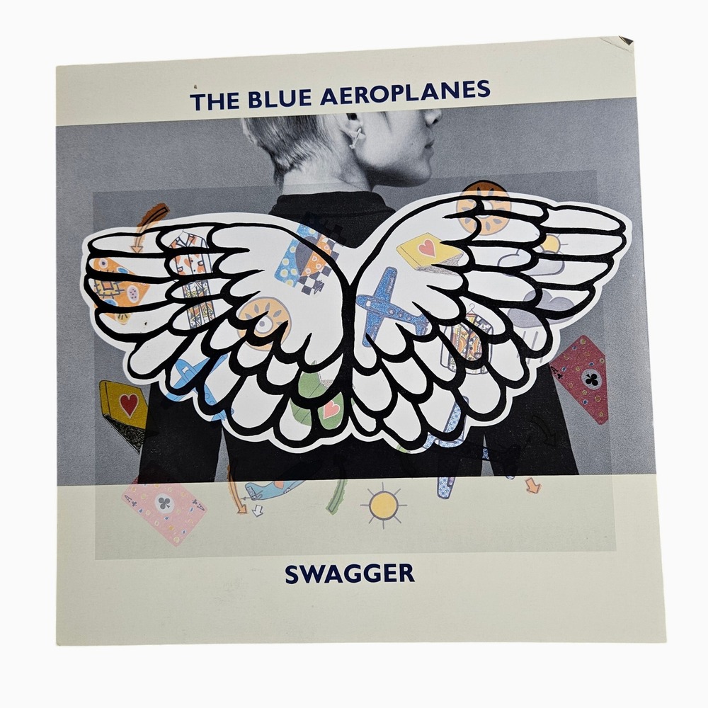 Blue‎ Aeroplanes Swagger 12x12 Double Sided Flat Promo Poster 1990 Store Display